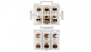 6 pole connector blocks.